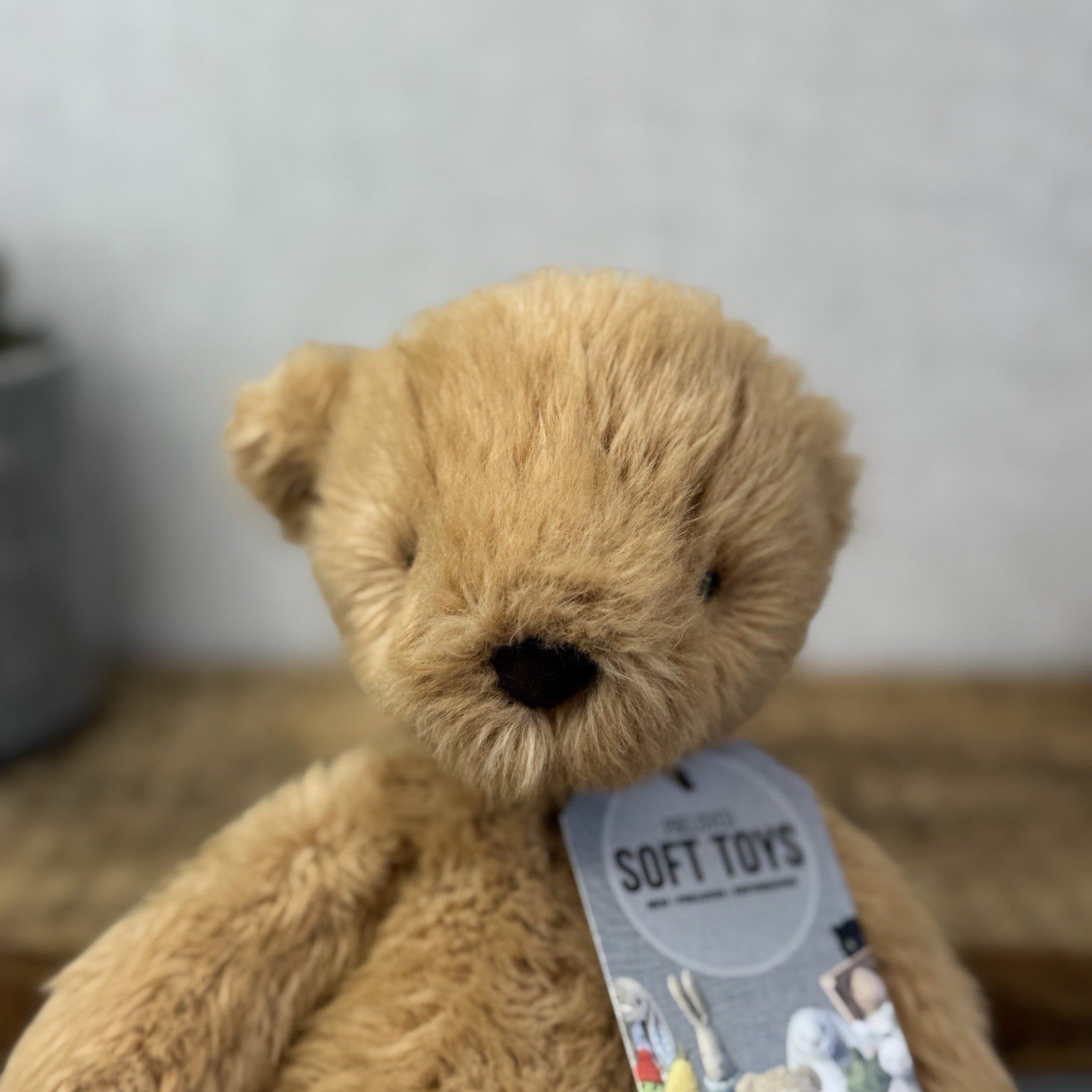 Jellycat Small Benjamin Bear - Maple Colour Small Beanie Bear Plush NWOT 10"