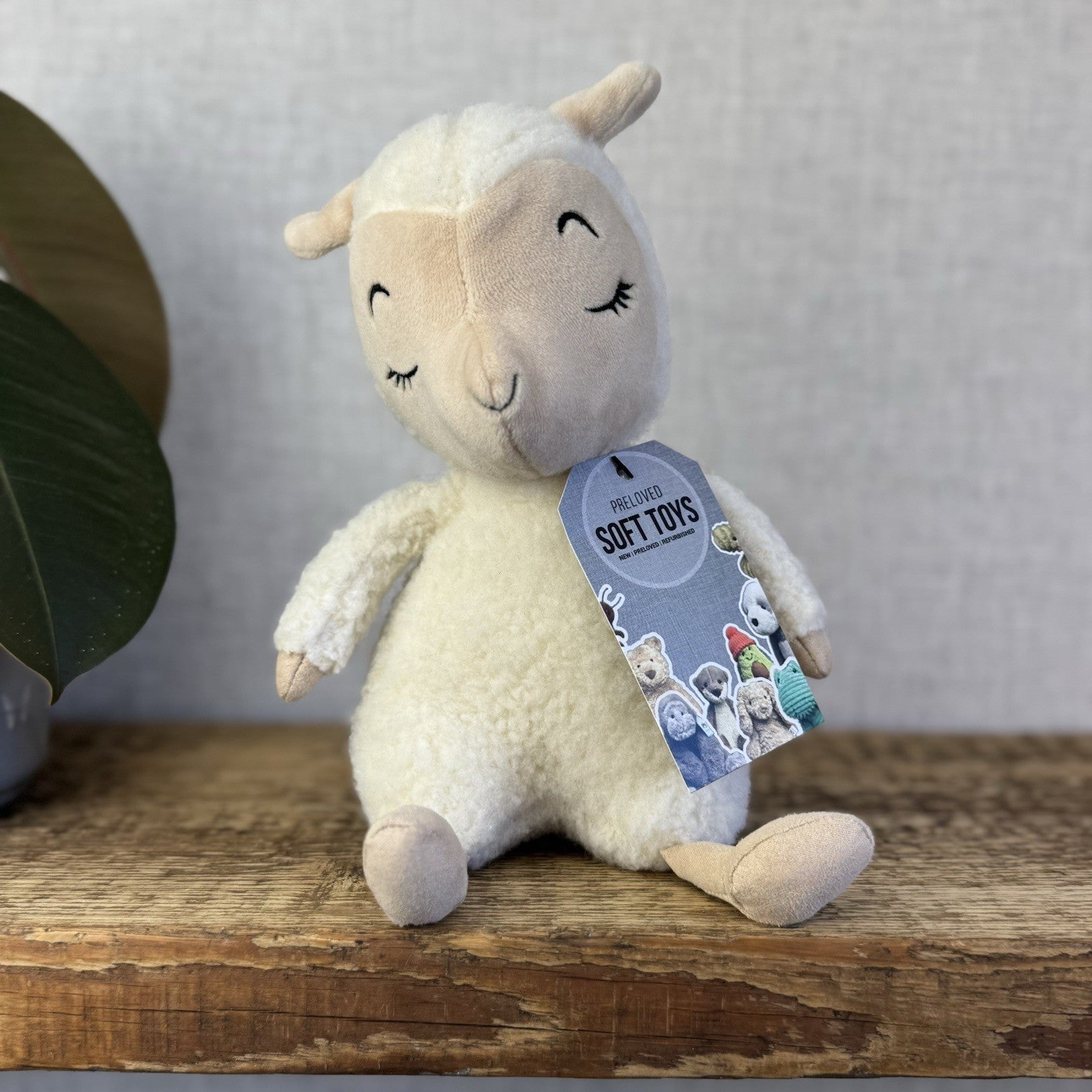 Jellycat Small Sleepee Lamb - Sleeping Sheep Plush Soft Toy Beanie Retired 10”