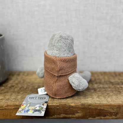 Jellycat Cozy Crew Seal - Seal Beanie In A Jumper Poloneck Plush Retired  8"