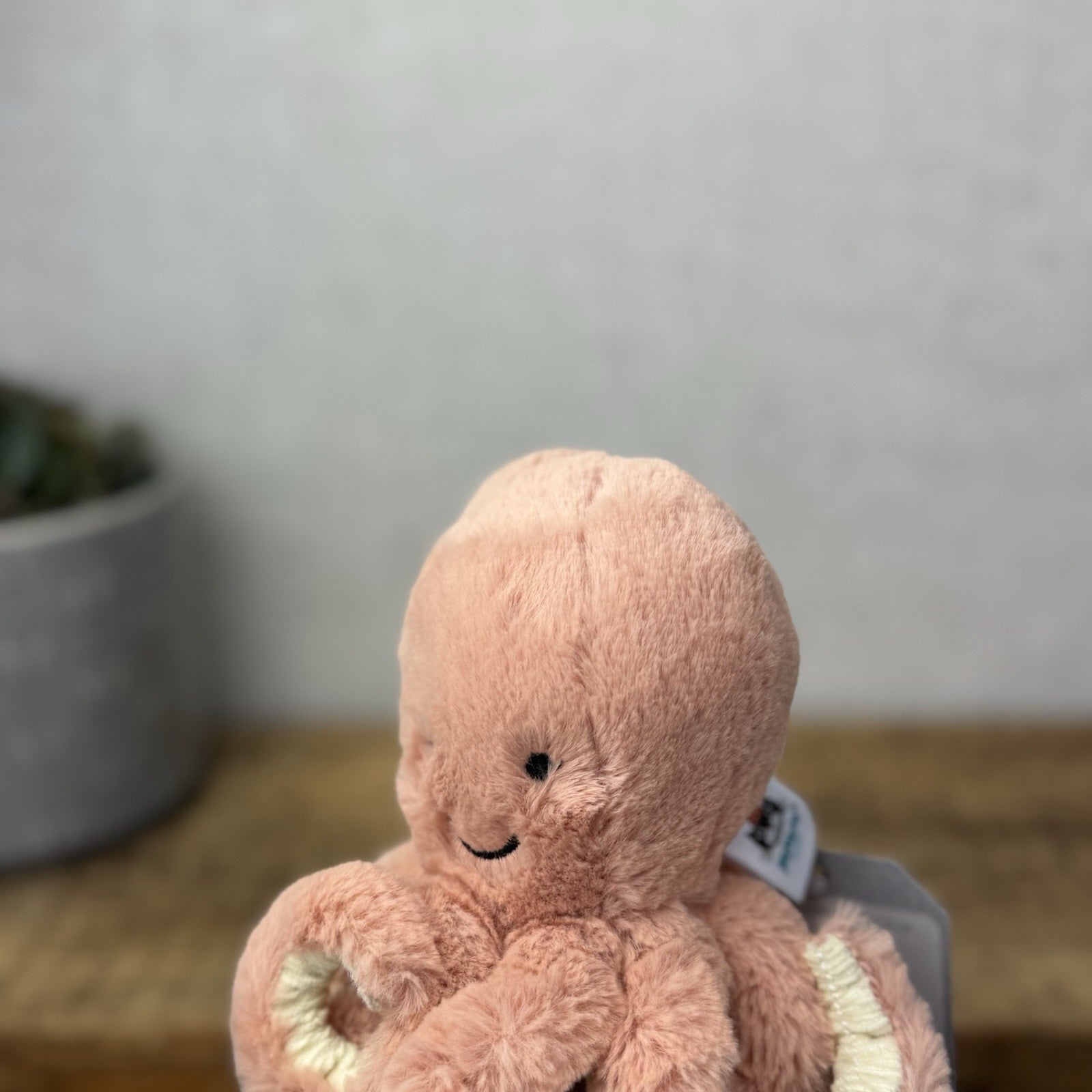 Jellycat Baby Odell Octopus - Small Pink Soft Toy Mini Octopus Beanie Plush 5"