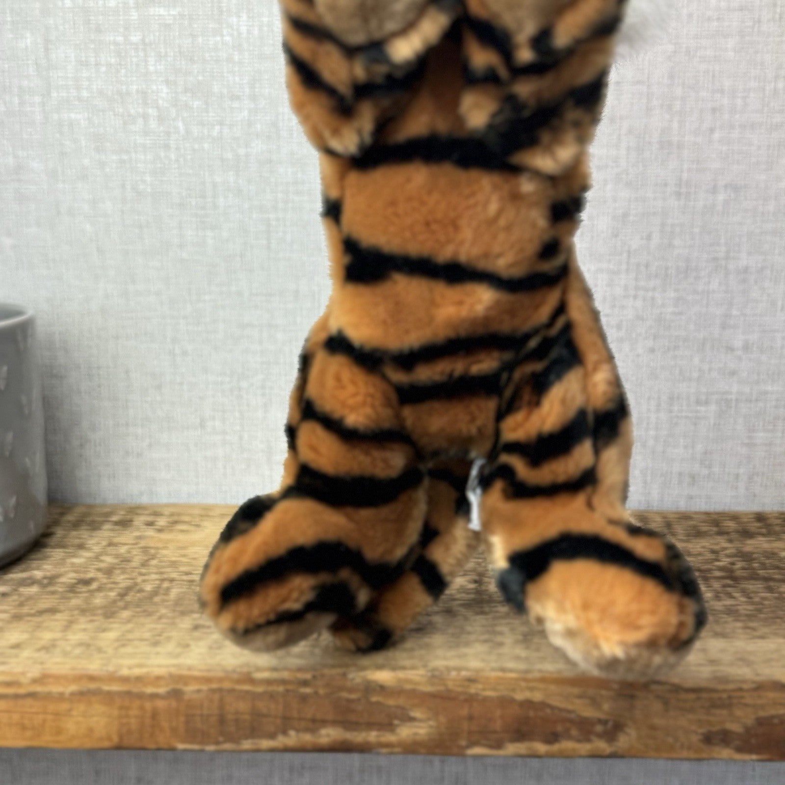 Aurora A&a Vintage Flopsies Tiger Trent - Floppy Heavy Tiger Soft Toy Beanie 12”
