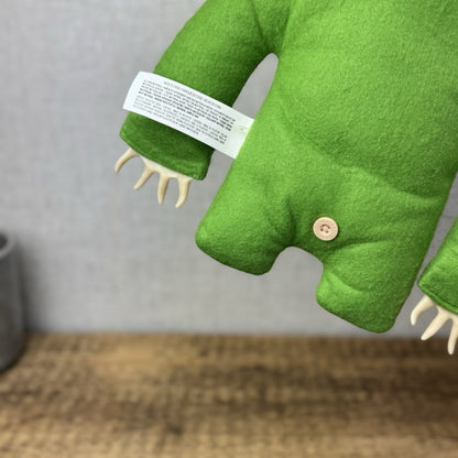 Fuggler Large Green Sickening Sloth - Large Green Sloth Claws Large 14"
