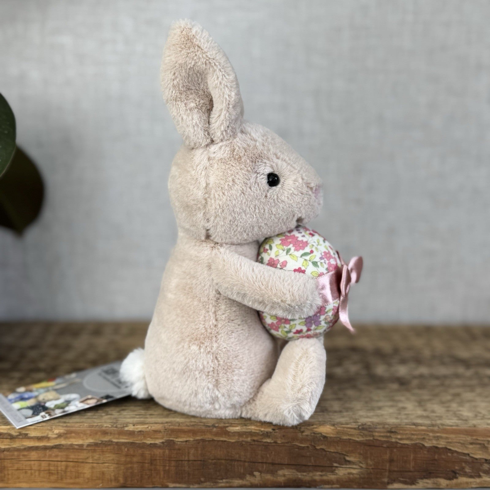 Jellycat Bonnie Bunny with Egg Small Rabbit Plush Toy Beanie Easter Pink 8”