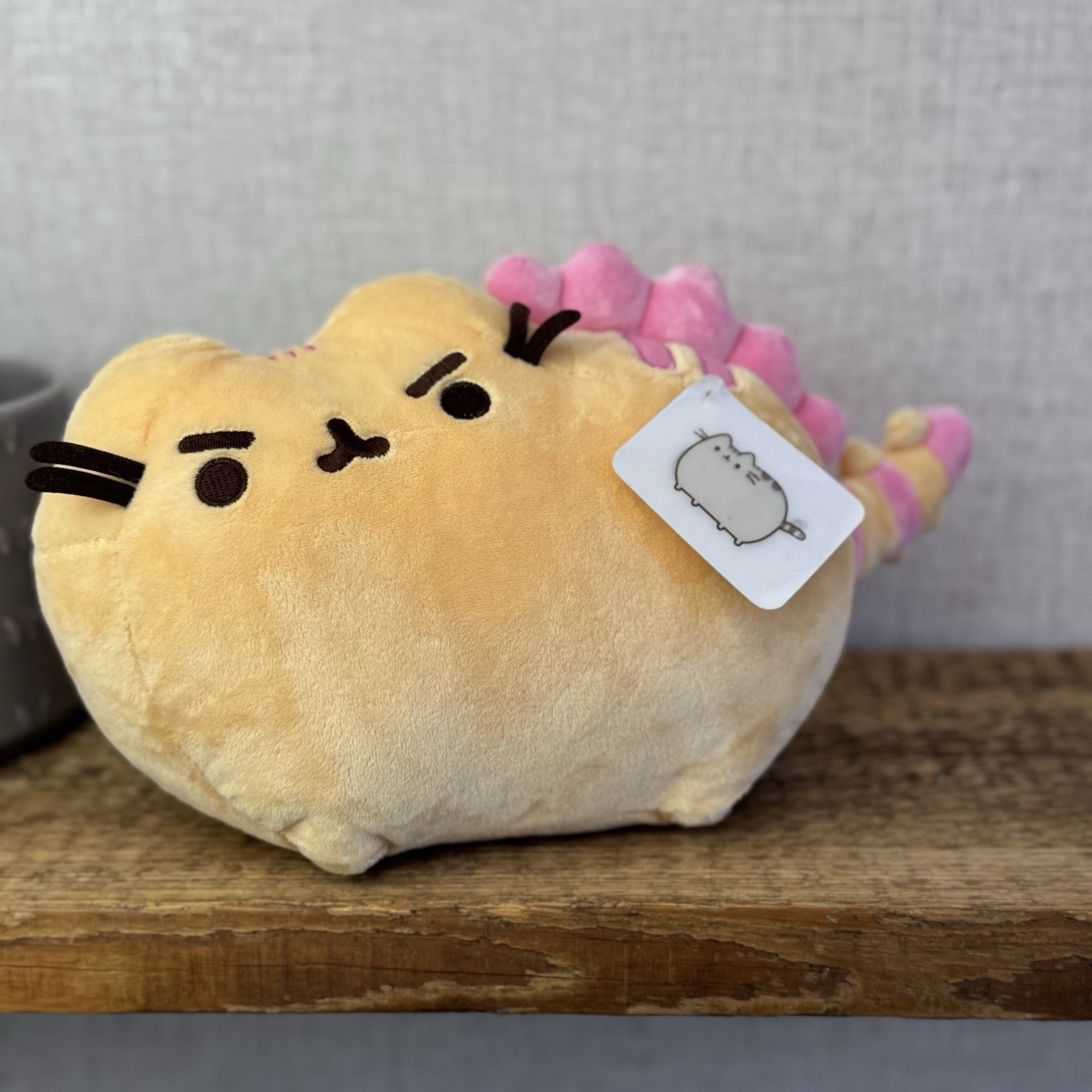 Gund Pusheen Cat - Pusheenosaurus Strawberry Banana Orange/Yellow/Pink 10"