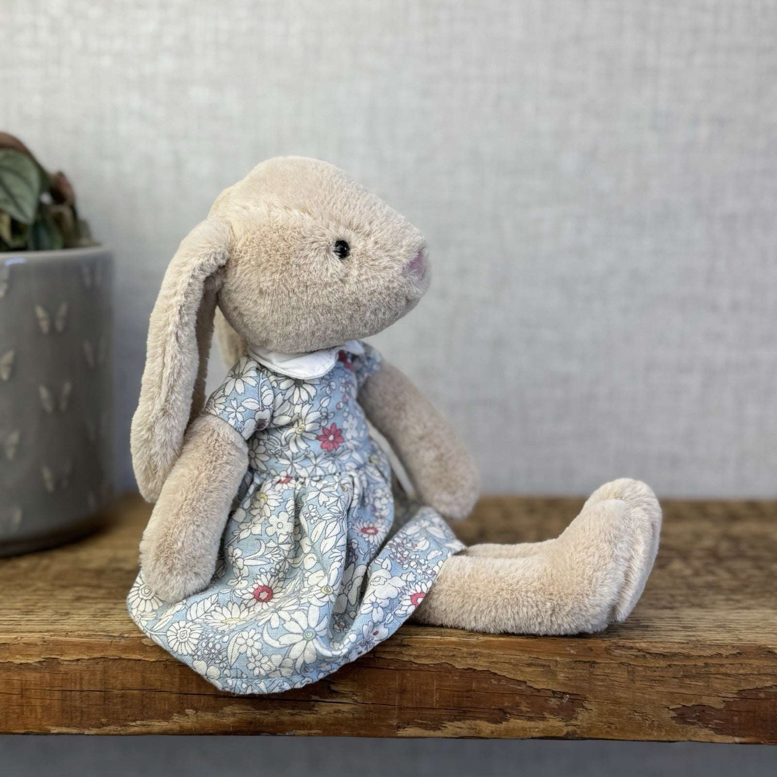 Jellycat Floral Lottie Bunny - Lottie Bunny In Floral Dress Retired- Small 10"