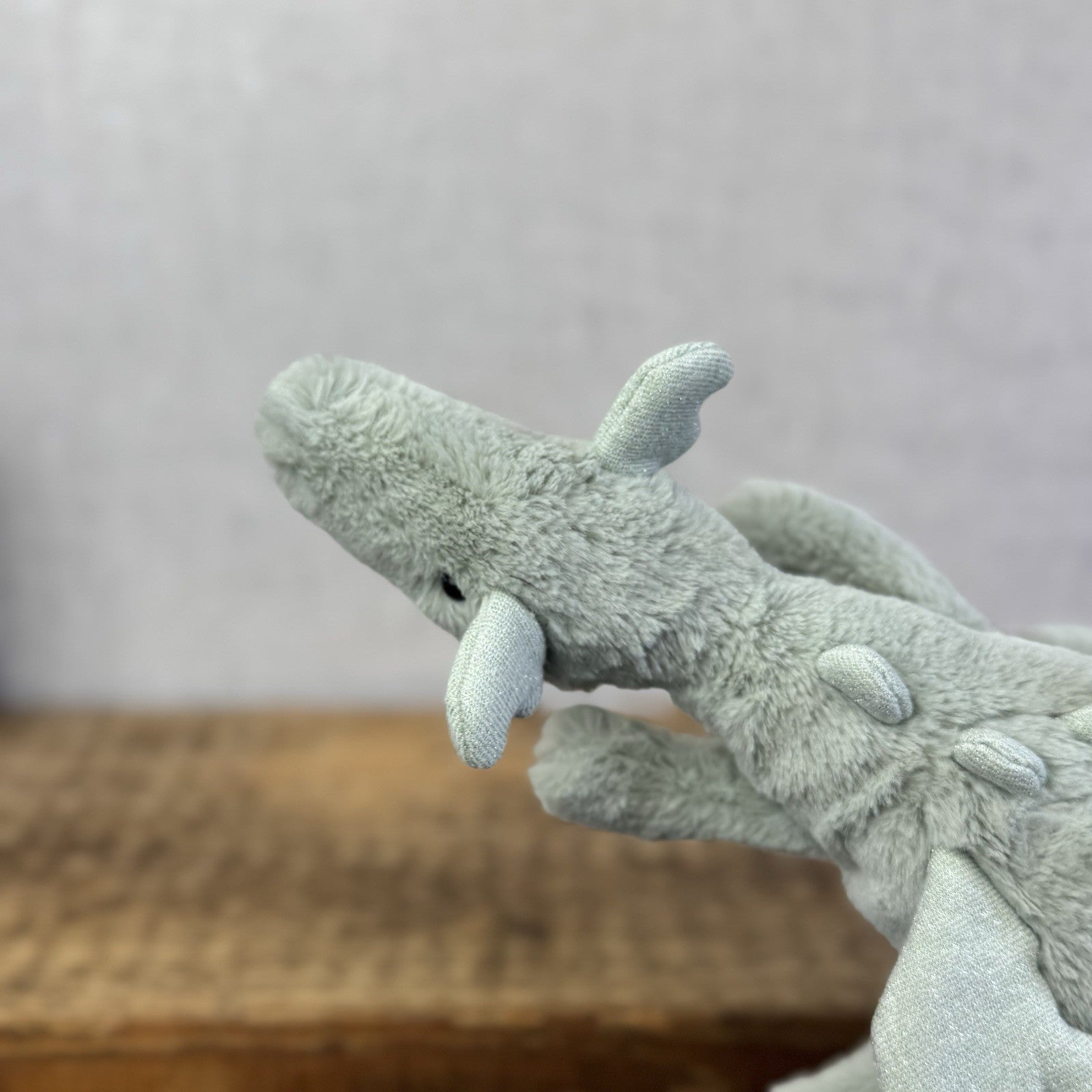 Jellycat Little Sage Dragon - Small Green Dragon Sparkly Wings Beanie Plush 11”