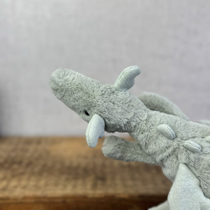 Jellycat Little Sage Dragon - Small Green Dragon Sparkly Wings Beanie Plush 11”