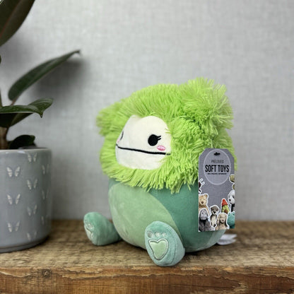 Squishmallows Bren the Green Bigfoot - Green Fluffy Soft Toy Squish Yeti 7.5"