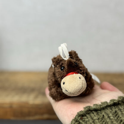 Jellycat Rare Bobtail Pony/- Collectible Horse Working Condition Tiny Vintage 4”