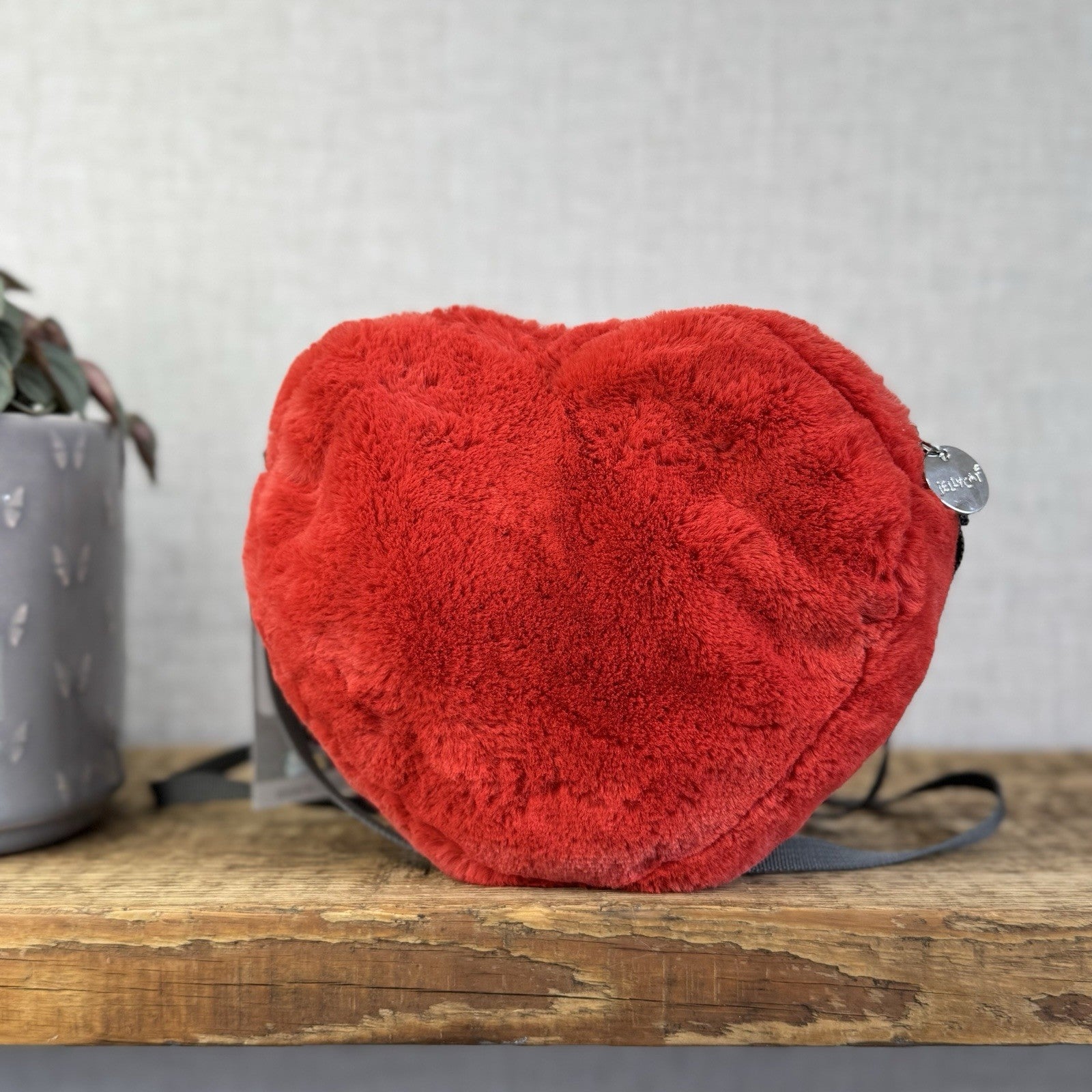 Jellycat Amuseable Red Heart Bag - Cute Heart Bag Soft Plush Collectible 8"
