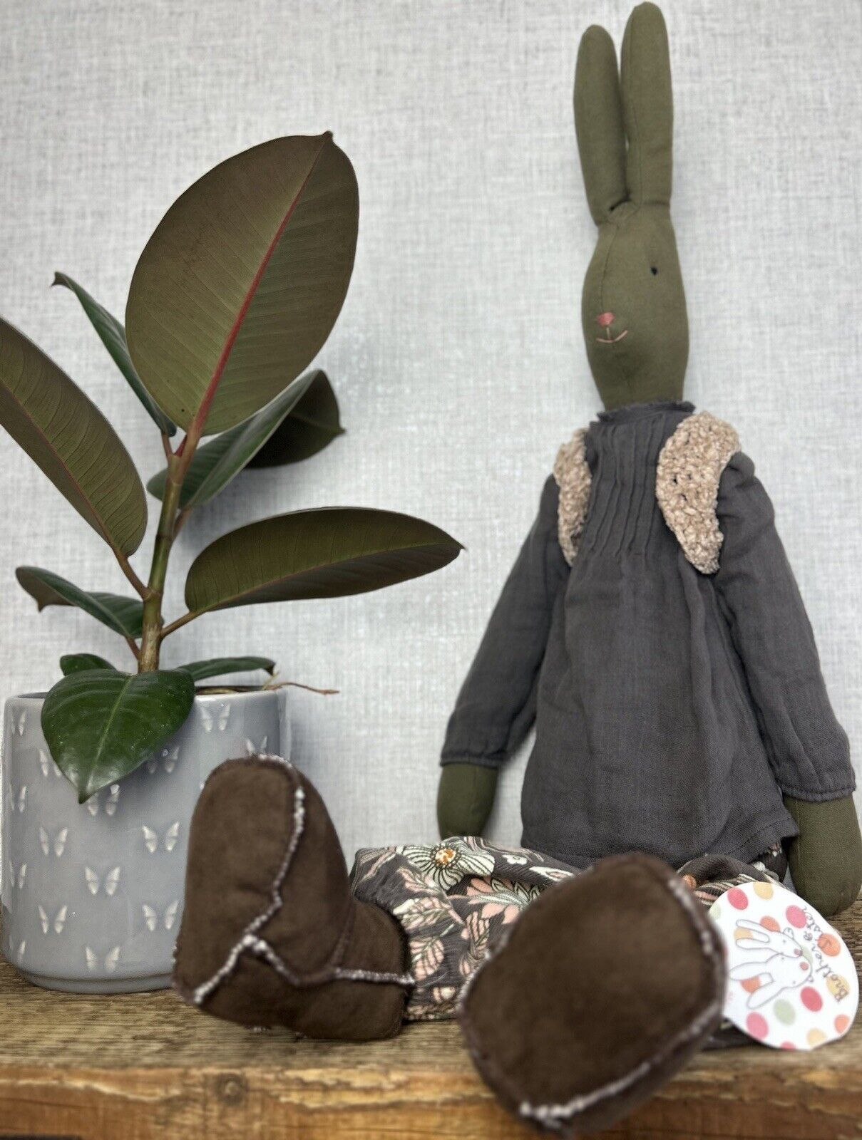 Maileg Large Diana - Large Brown Bunny Diana - Retired 2011 - Brown Bunny