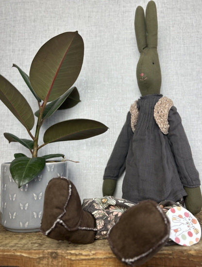 Maileg Large Diana - Large Brown Bunny Diana - Retired 2011 - Brown Bunny