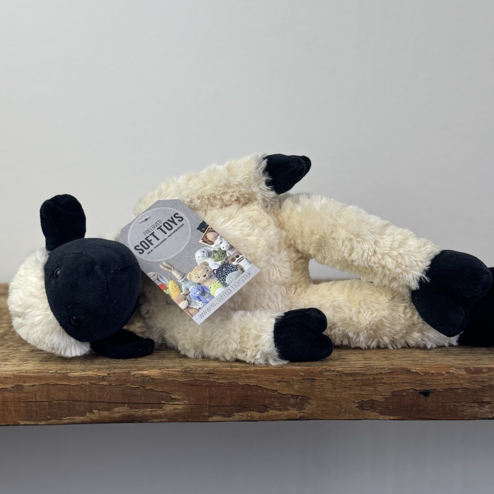 Jellycat Small Pickles Black Faced Lamb - Vintage Beanie Lamb Soft Toy NWOT 