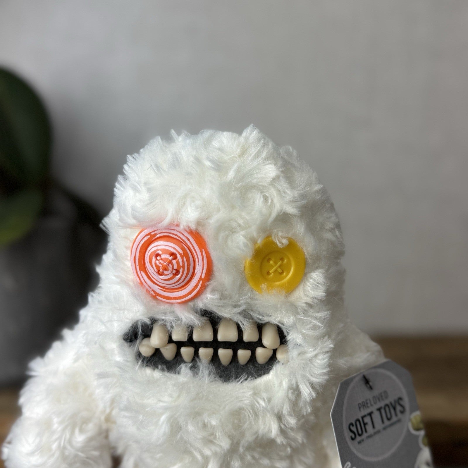 Fuggler Budgie Fuggler - Sasquoosh White Fuggler In Pants Retired Rare Monster