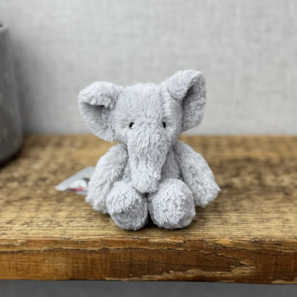The Little White Company Tiny Bashful Grey Elephant - Mini Elephant (Jellycat) 