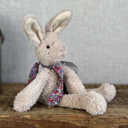 Jellycat Chi Chi Bunny Beige - Small Rabbit With Scarf Beanie Retired Rare 10”