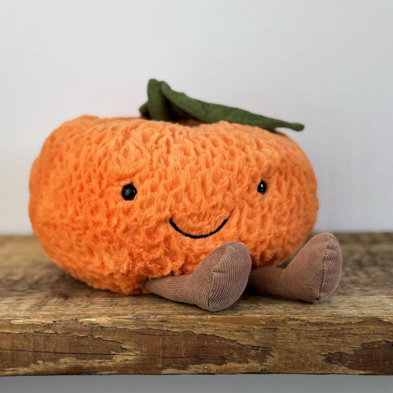 Jellycat Amuseable Clementine - Larger Size New With Tags Orange Plush 