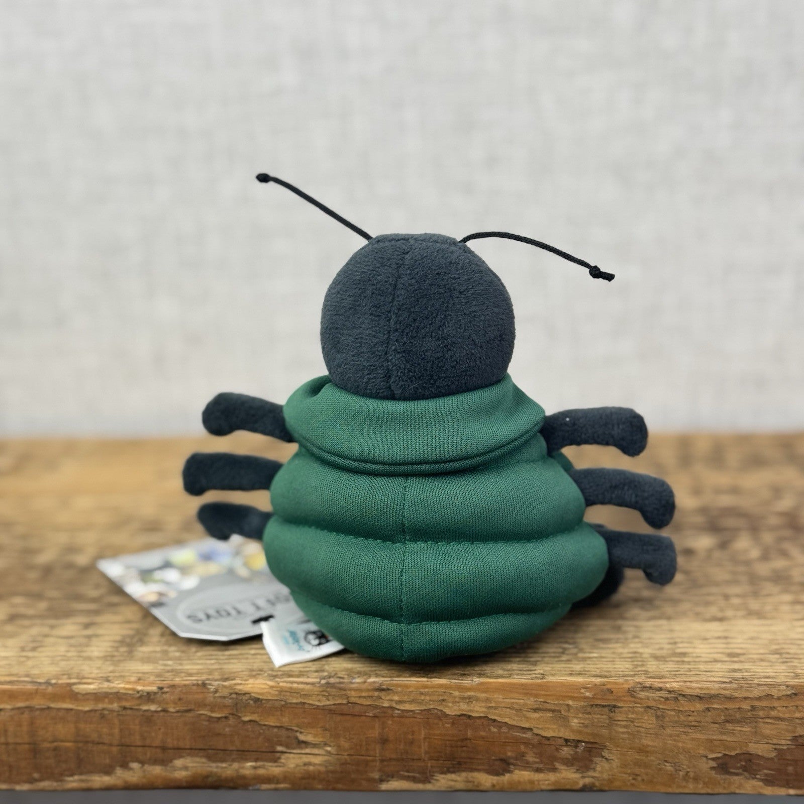 Jellycat Anorachnid Spider Black Spider Green Jacket Retired Cute Jellycat 5"