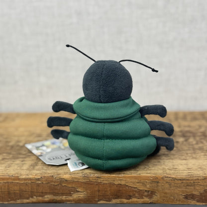 Jellycat Anorachnid Spider Black Spider Green Jacket Retired Cute Jellycat 5"