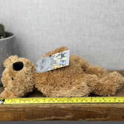 Jellycat  Tumbler Bear - Golden Scruffy Bunglie Style Bear Beanie Plush 10”