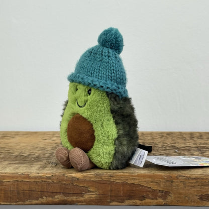 Jellycat Amuseable Cozi Avocado With Hat Plush Soft Toy - Teal Cozi Avacado NWOT