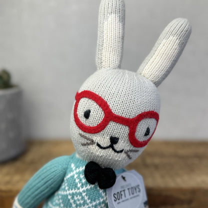 Cuddle + Kind Benedict The Bunny - Baby Cotton Yarn Knitted Wild Animal 13"