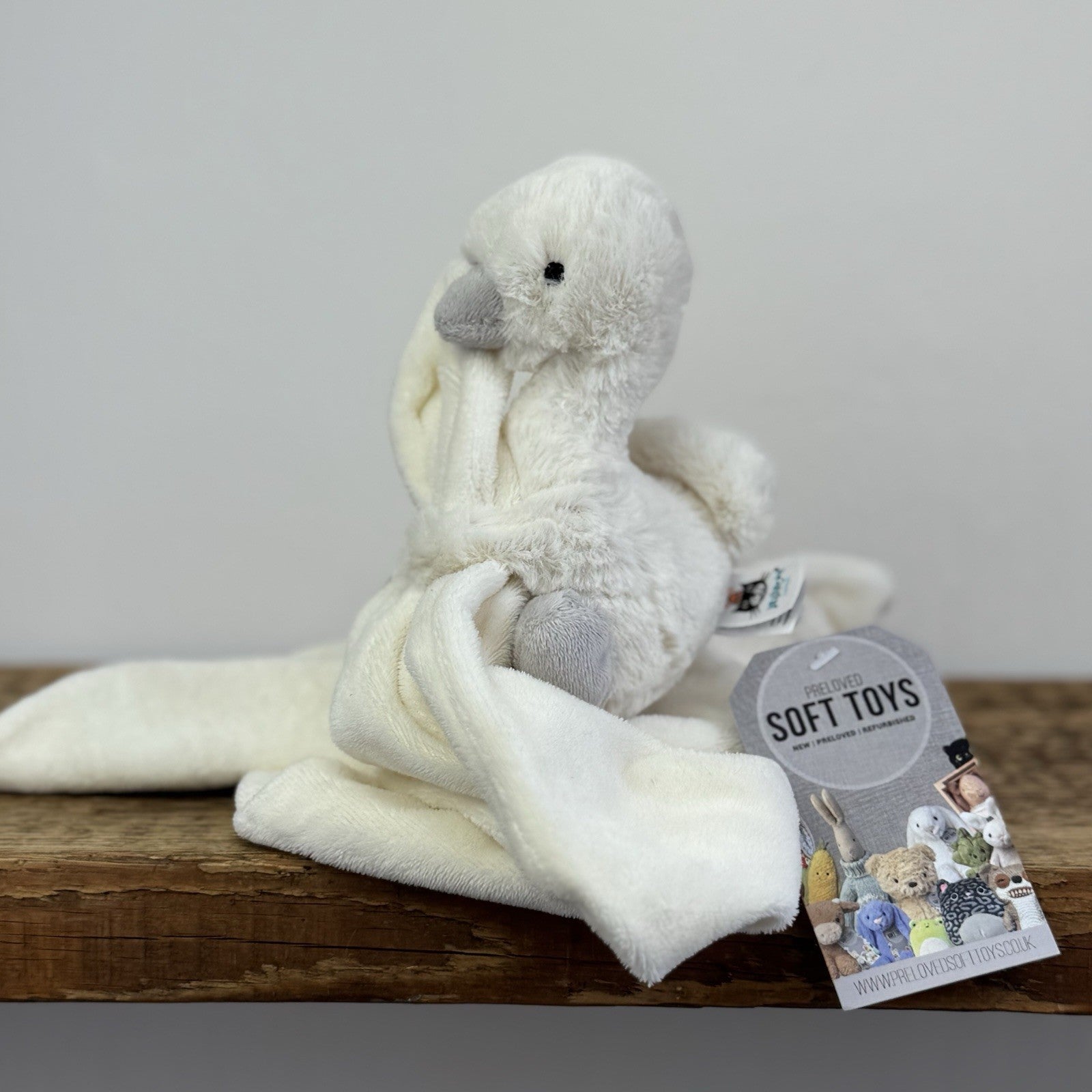 Jellycat Syllabub Swan Soother - White/Cream Swan Comfort Blanket 