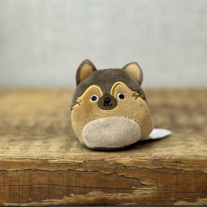 Squishmallow Squishville - German Shepherd Dog Varsity Squad Mini Dog Plush 2"