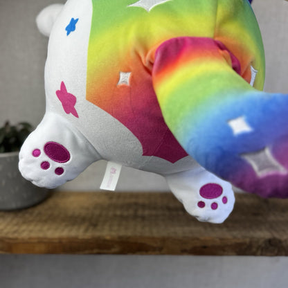 Jumbo Aphmau MeeMeows Galaxy Cat - Rainbow Cat Huge Squishmallow Plush Rare 16"