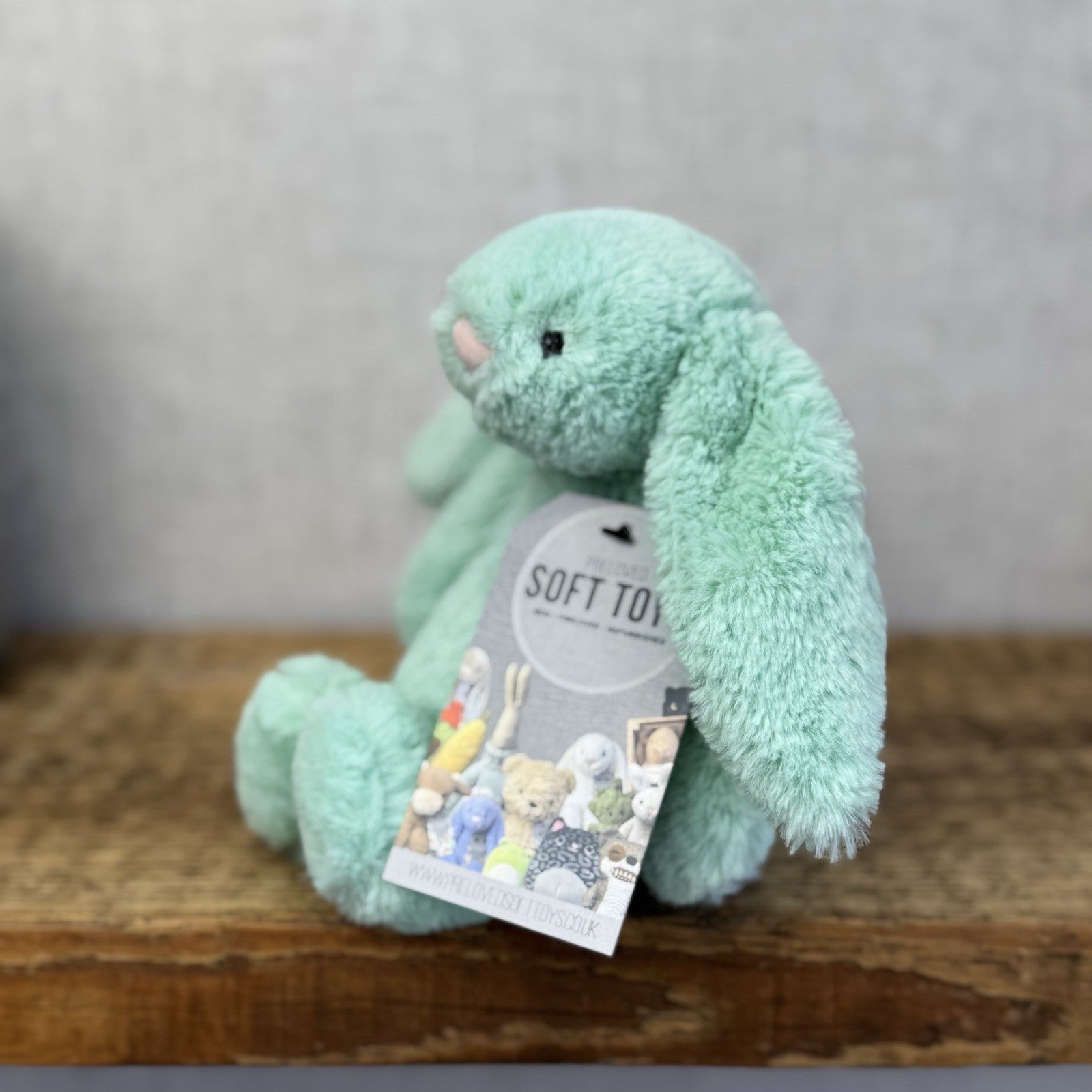 Jellycat Small Bashful Mint Bunny - Green Small Bashful Rabbit Retired 8" (#2)