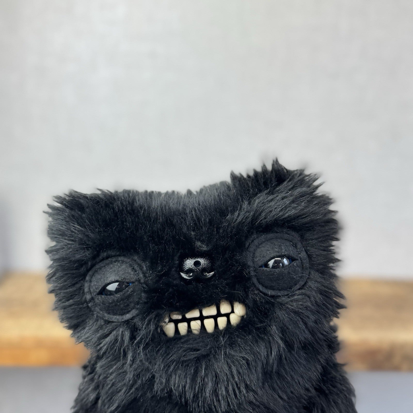 Fuggler Fart Face Munch Munch - Black Farting Fuggler Soft Toy Working Condition
