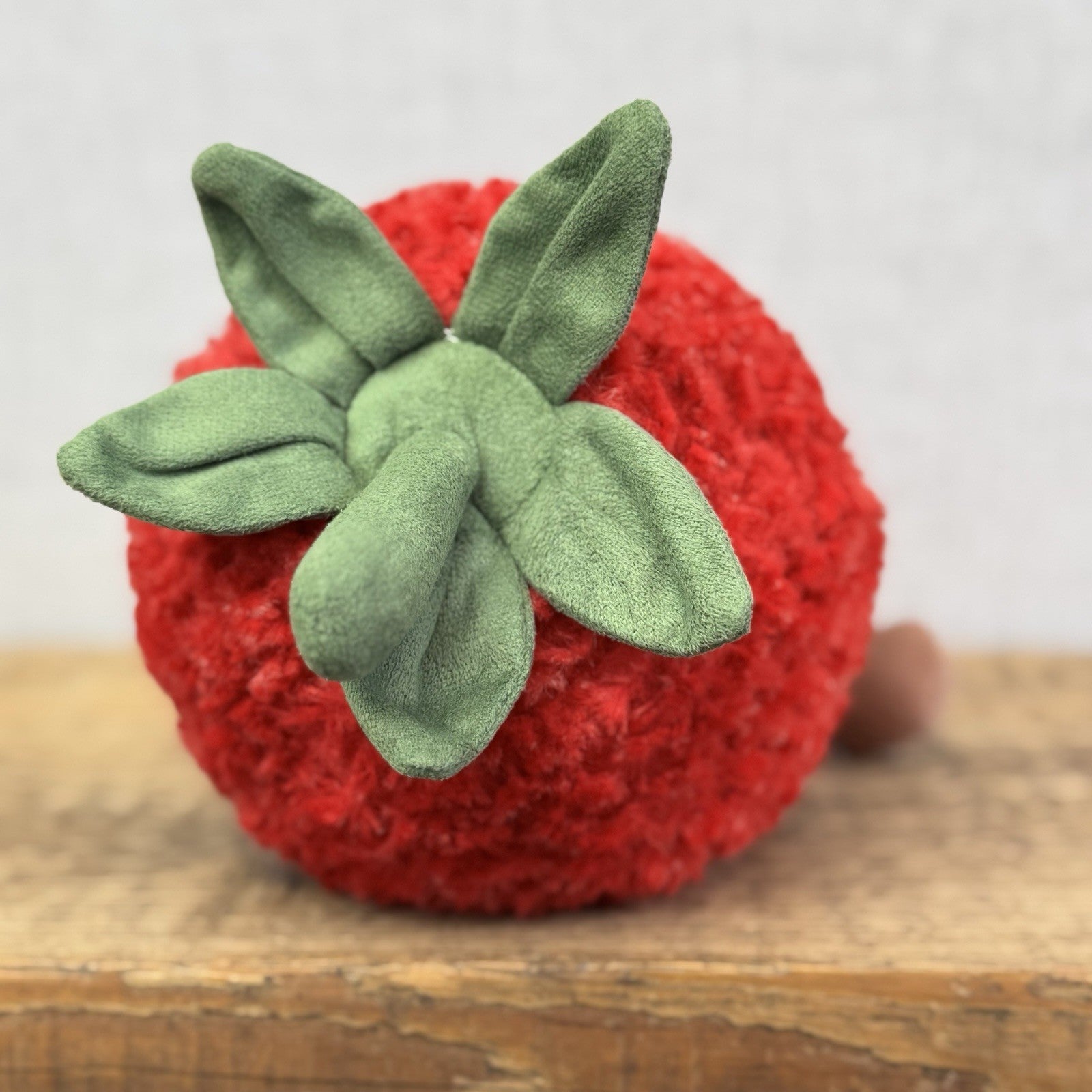 Jellycat Amuseables Strawberry Large - New Version Red Strawberry 5 Leaves 9”