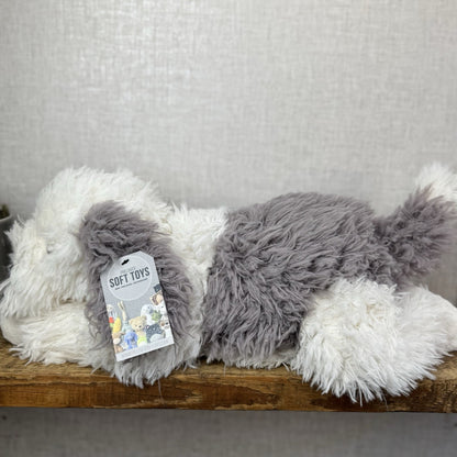 Jellycat Floofie Sheepdog - Large Shaggy Sheepdog Soft Toy Beanie Plush 19"