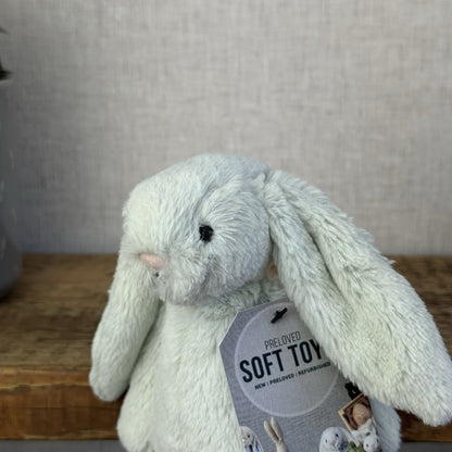 Jellycat Rare Retired Small Bashful Seaspray Pale Green Bashful Bunny NWOT