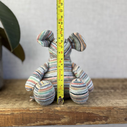 Muji Yarn Mouse - Recycled Yarn Mouse Beanie (Jellycat Collab) Small Mouse 5”