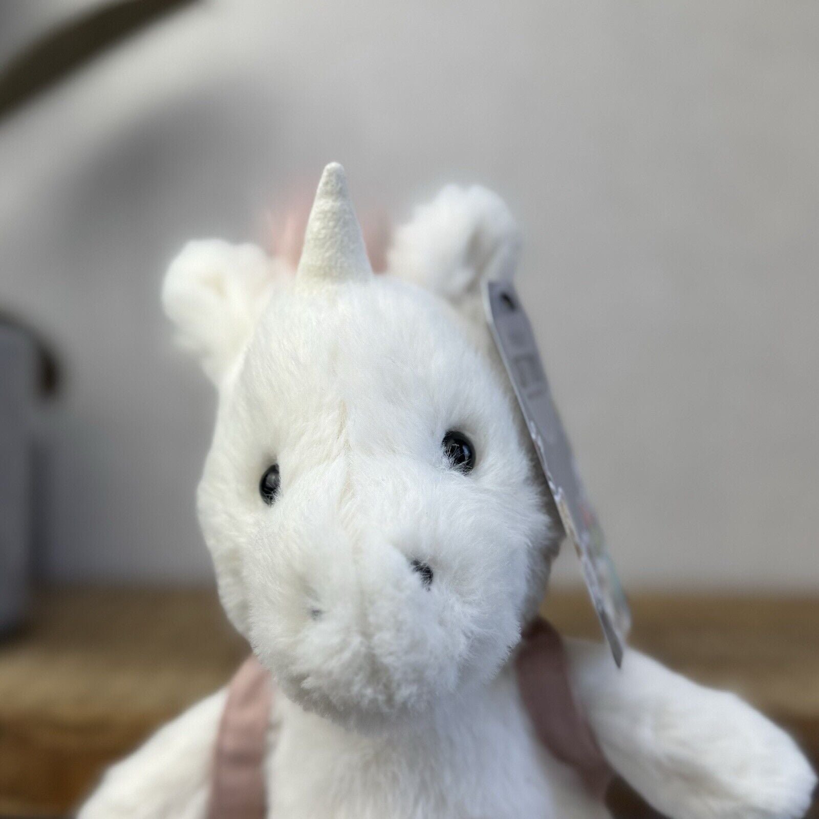 Jellycat Backpack Unicorn - Small Fluffy Unicorn With Backpack Soft Toy Beanie