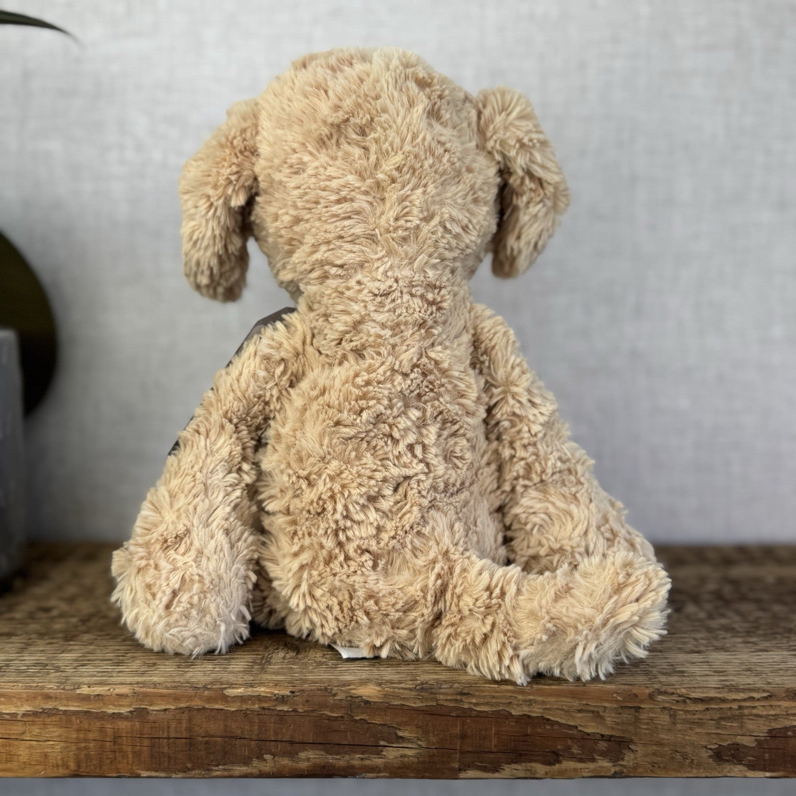 Jellycat Medium Mumble Dog - Iggle Squiggle Medium Textured Honey Puppy 12”