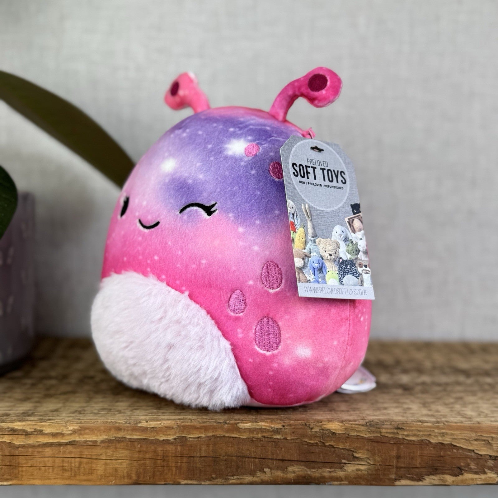 Squishmallow Loraly (Winking) Small Purple Tie Dye Alien Plush 7"