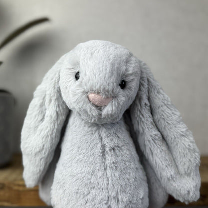 Jellycat Bashful Grey Bunny Medium - White Company Exclusive - New With Tags 12”