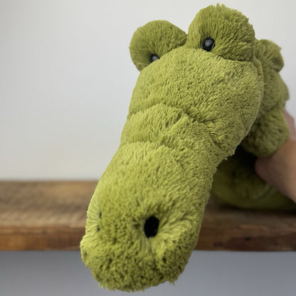 Jellycat Gilbert Gator - Large Green Laying Crocodile/Alliagor Rare 24"