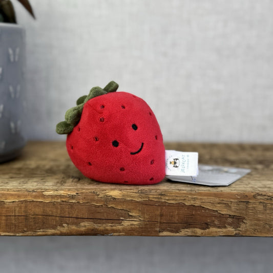 Jellycat Fabulous Fruit Strawberry - Soft Toy Play Food - Fruit Soft Toy 4” (#2)