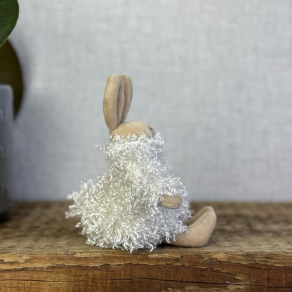 Jellycat Flutternutter Bunny - Vintage Rabbit Curly Jumper New Without Tags 5”