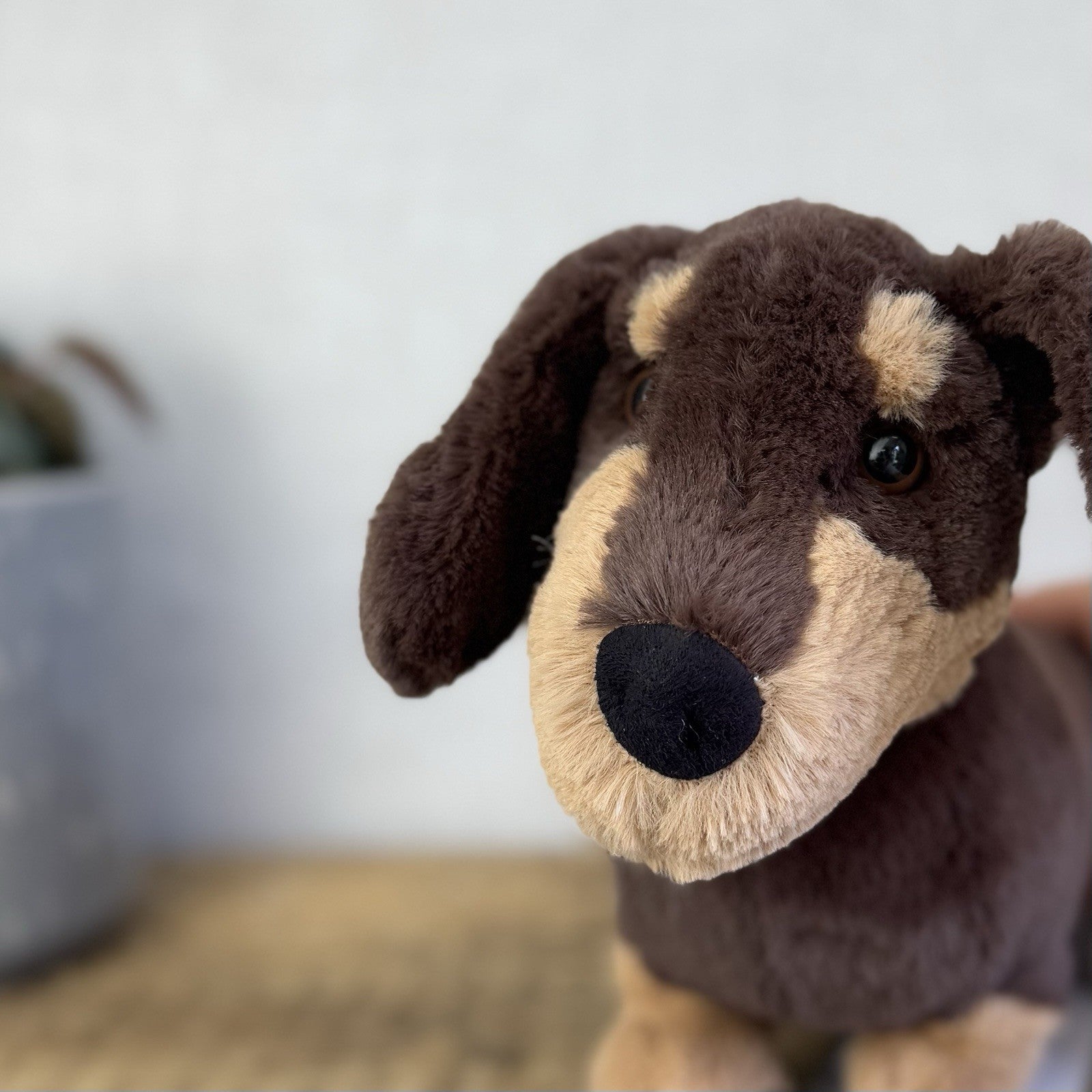 Jellycat Otto Sausage Dog - Brown/tan Sausage Dog Beanie Soft Toy Plush 14"