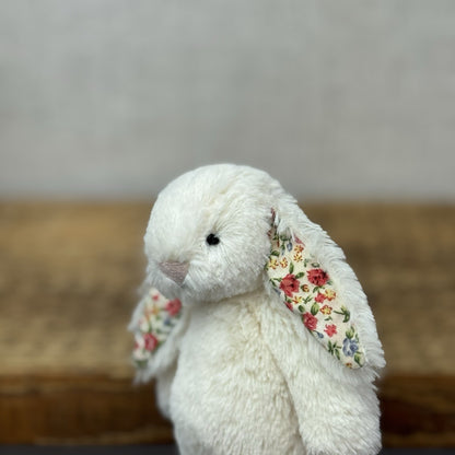 Jellycat Tiny Baby Cream Blossom Bashful Bunny - Tiny Floral Rabbit  Bunny 5”