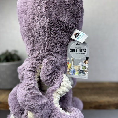 Jellycat Maya Octopus - Purple Large Octopus Beanie Super Soft 16"