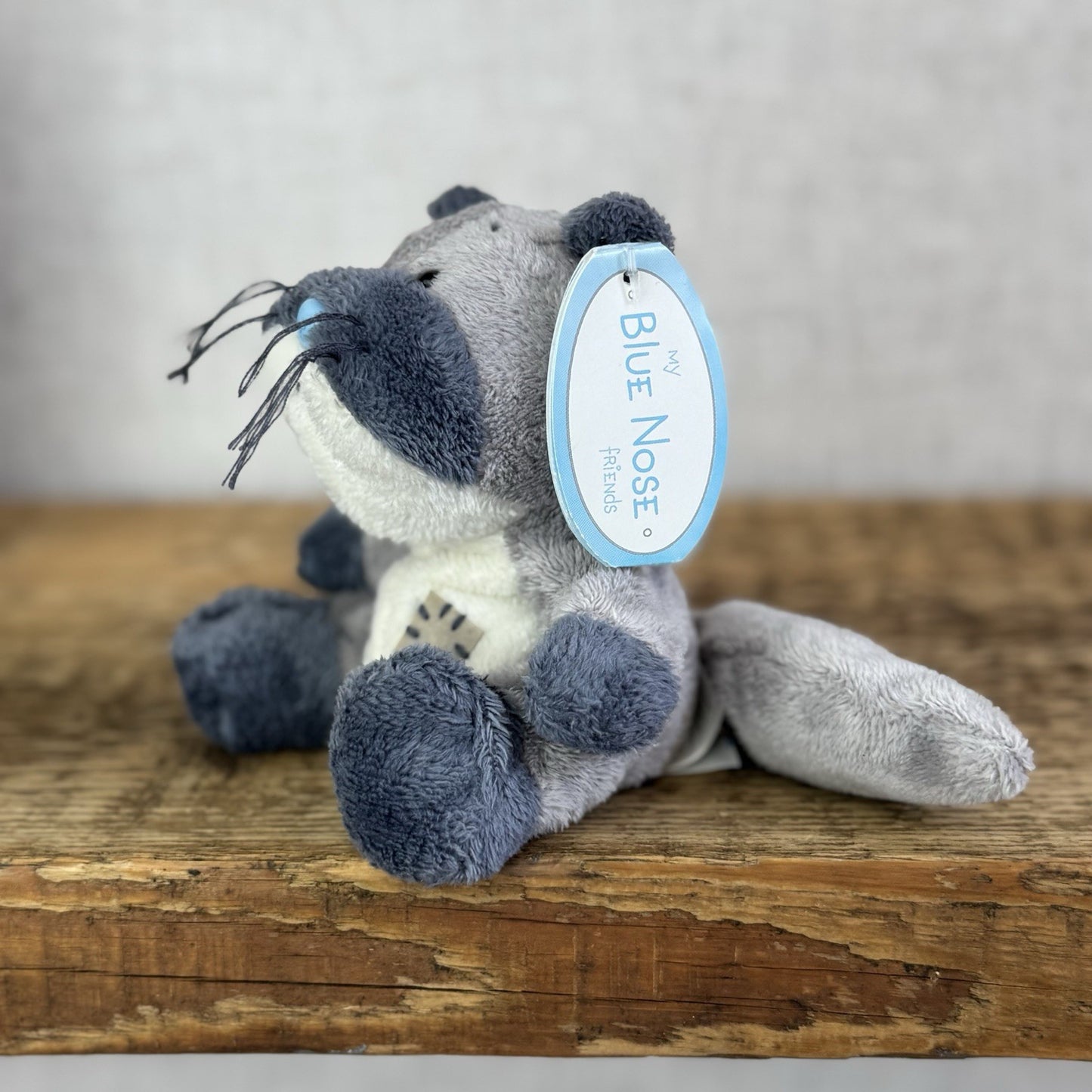 Blue Nose Friends Mack Otter #46 - Small Grey/Blue Otter Soft Toy Mini