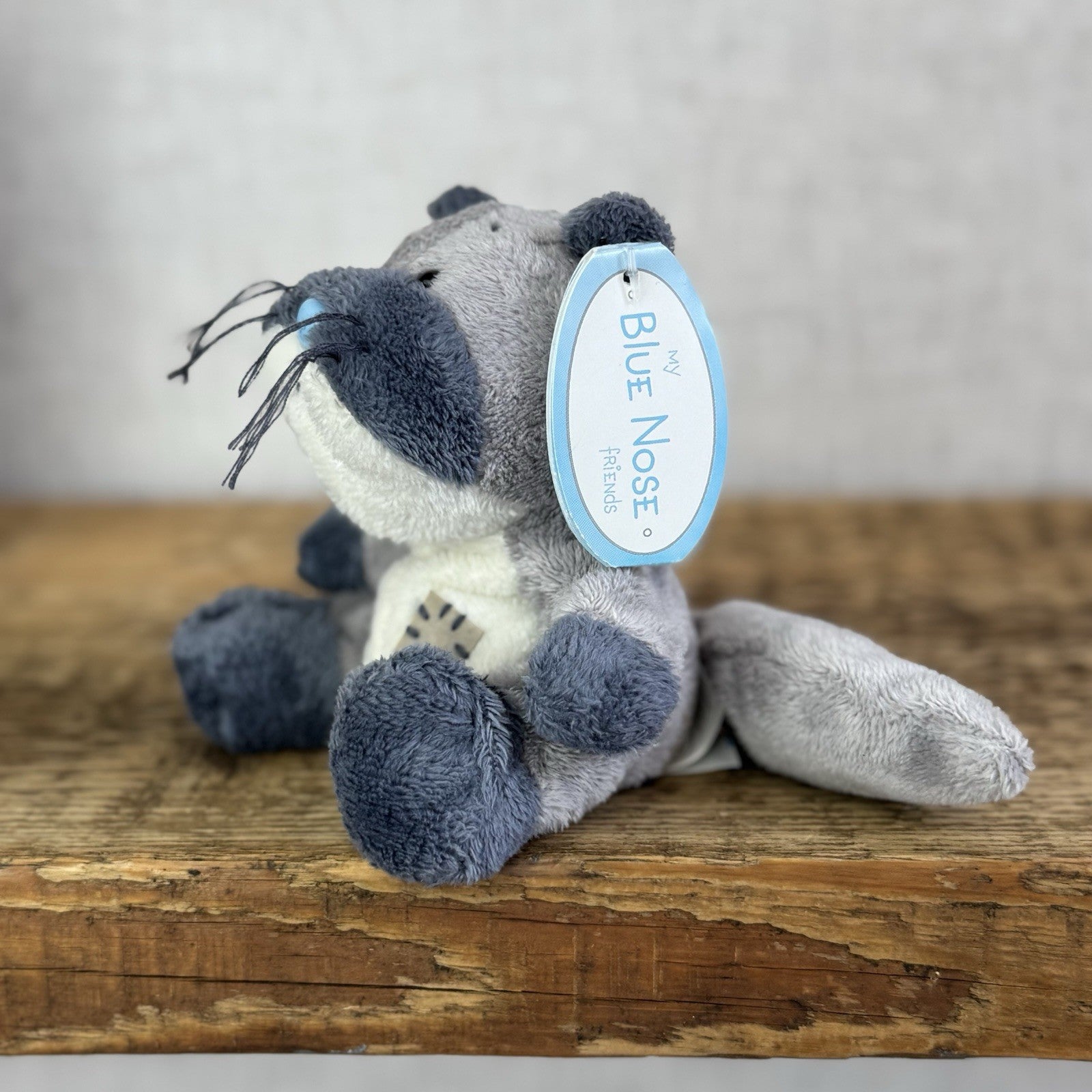 Blue Nose Friends Mack Otter #46 - Small Grey/Blue Otter Soft Toy Mini