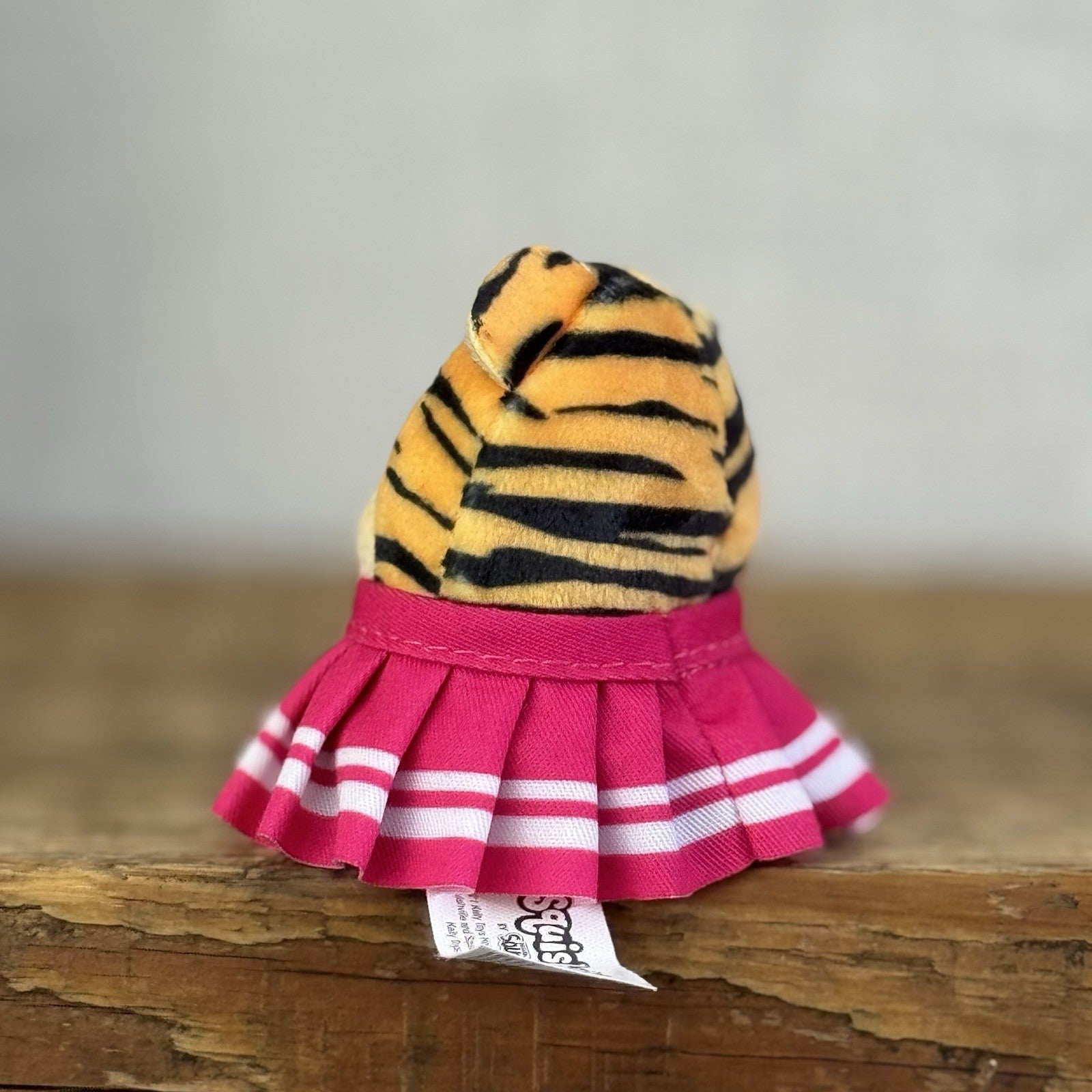 Squishmallow Squishville - Tina Tiger Miniature Squish Soft Toy In Skirt 2"