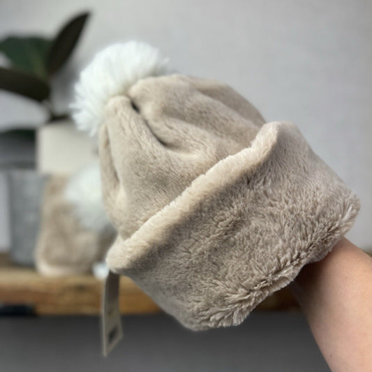 Jellycat Bashful Hat & Scarf Set - Rare Retired Beige Bunny Collectible New Tags