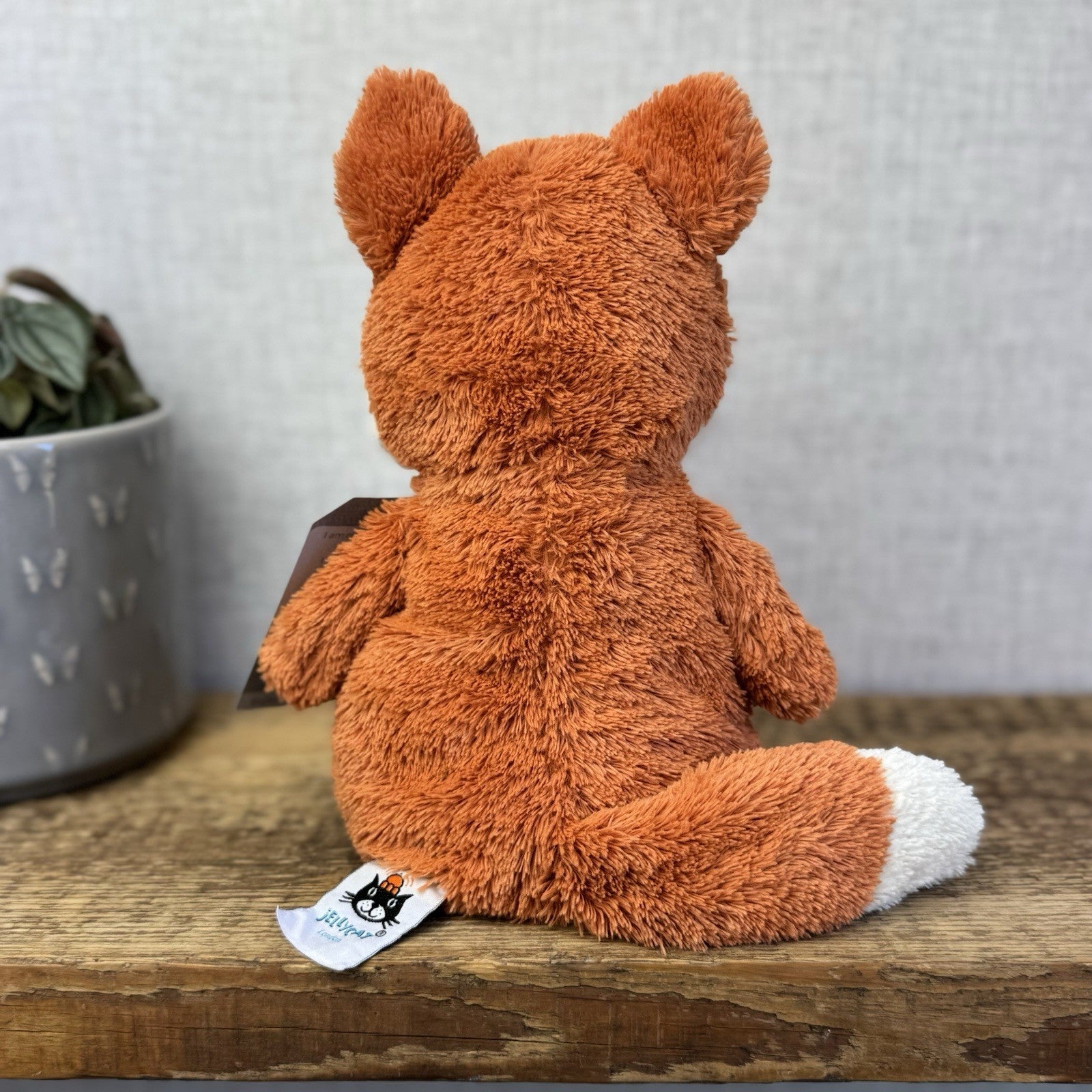 Jellycat Peanut Fox - Medium Peanut Scruffy Small Chubby Red Fox Beanie 12"